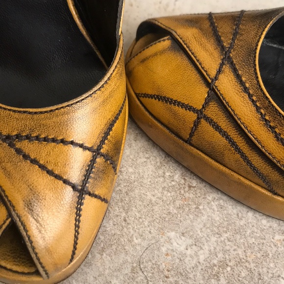 PRADA ELEGANT Open toe 5 inch heels size 38 - Picture 7 of 8